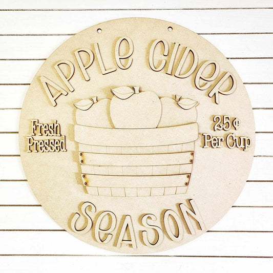 Apple Cider Door Hanger | DIY home decor kit