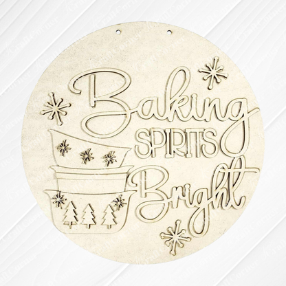 Baking Spriits Bright Bowls Door/Wall Hanger - DIY seasonal home decor craft kit - set of 1