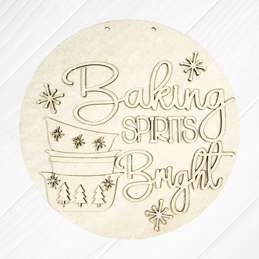Baking Spriits Bright Bowls Door/Wall Hanger - DIY seasonal home decor craft kit - set of 1