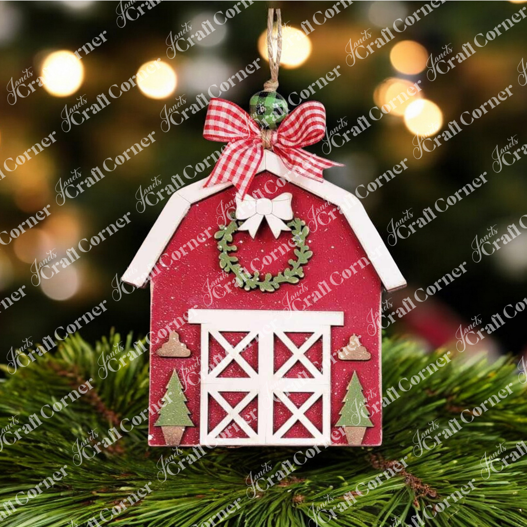 Country Christmas Ornaments - DIY holiday craft kits - Choice of 6