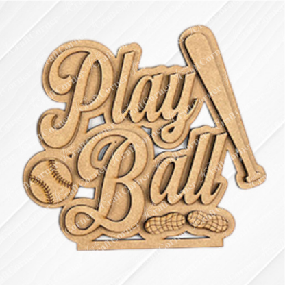 Baseball Mini Shelf Sitters - DIY home decor craft kit - Choice of 3 designs