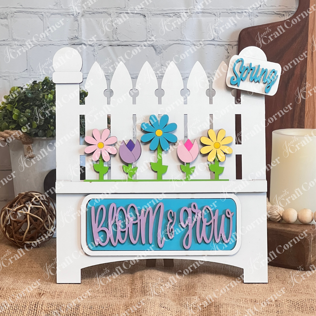 Garden Fence Classic Interchangeable Base – DIY home décor craft kit – Set of 1