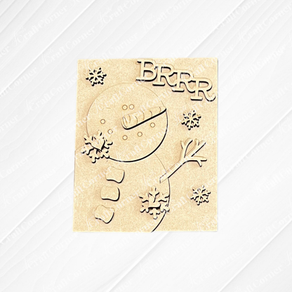 Snowman Switchable Farmhouse Signs - DIY home decor craft kit - Choice of 3
