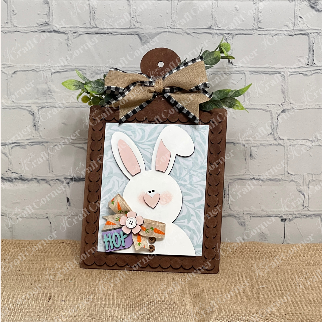 Bead Trim Breadboard Frame Switchable Farmhouse Signs Display – DIY home décor craft kit – Set of 1