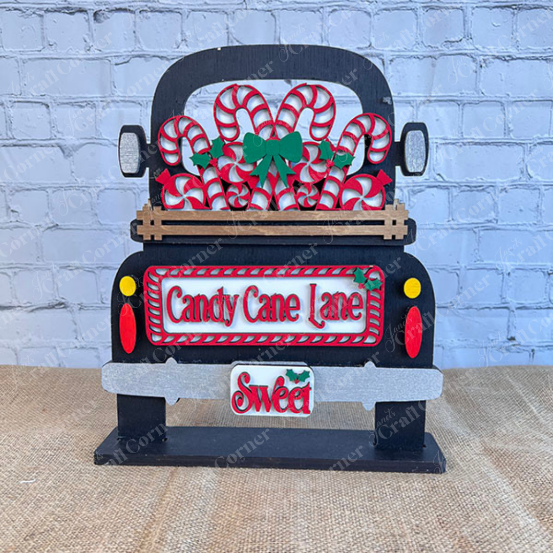 Antique Truck Classic Interchangeable Base – DIY home décor craft kit – Set of 1