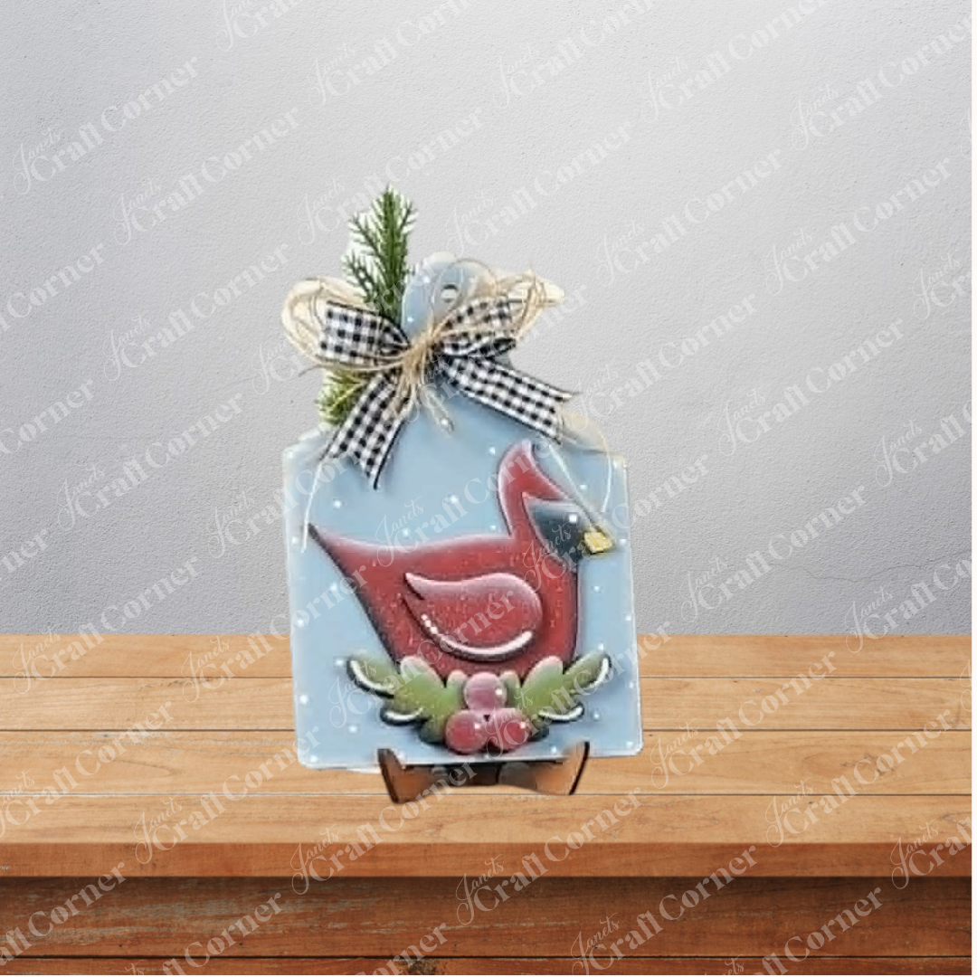 Cardinal Decor Set - DIY home decor craft kit - Choice of 4