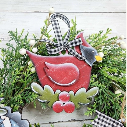 Cardinal Ornaments - DIY holiday craft kit - Choice of 3