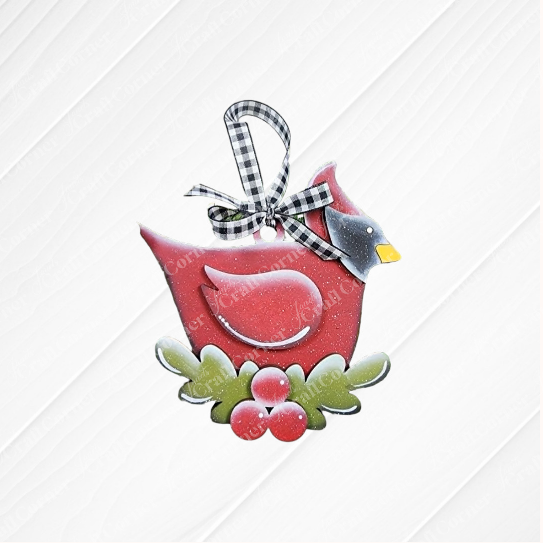 Cardinal Ornaments - DIY holiday craft kit - Choice of 3