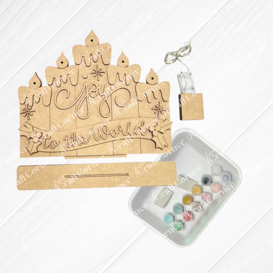 July 2026 - Joy to the World Light Up Shelf Sitter - Crafted by You! Repurchase