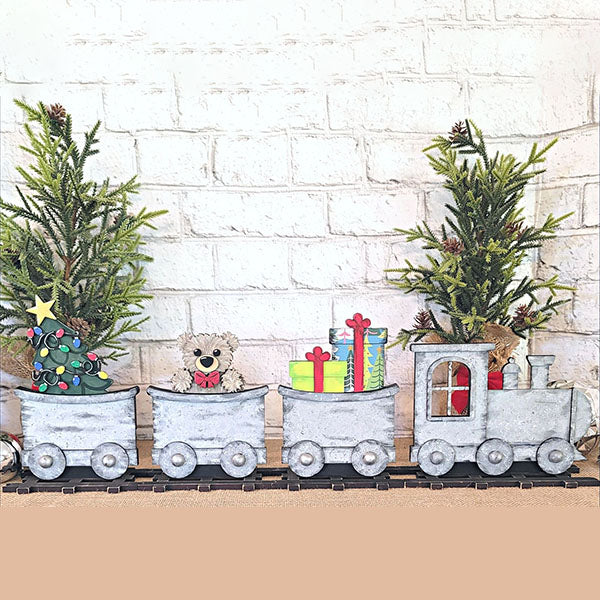 Train Shelf Sitter with Christmas Inserts