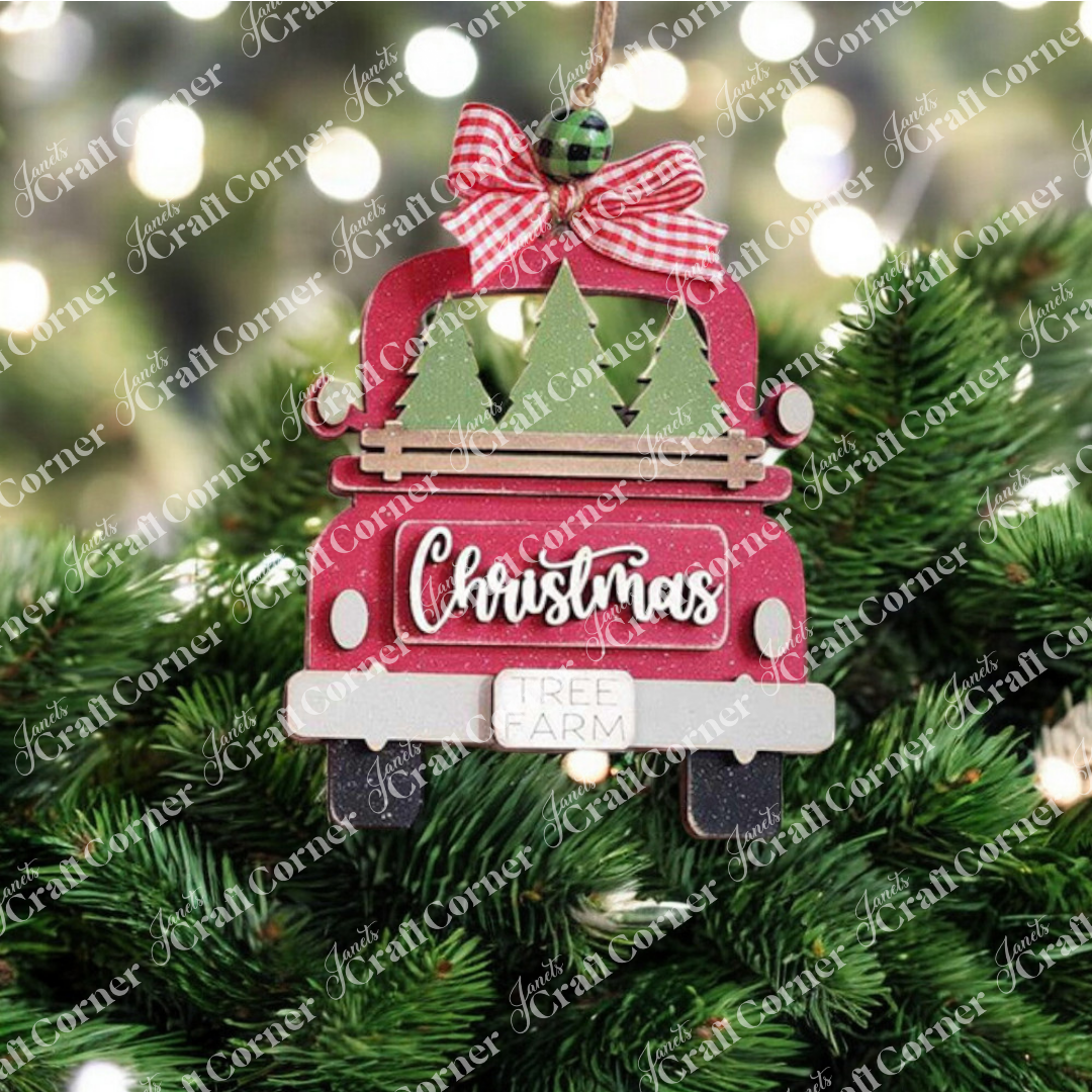 Country Christmas Ornaments - DIY holiday craft kits - Choice of 6