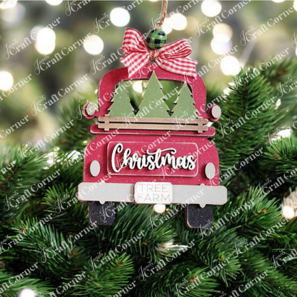 Country Christmas Ornaments - DIY holiday craft kits - Choice of 6