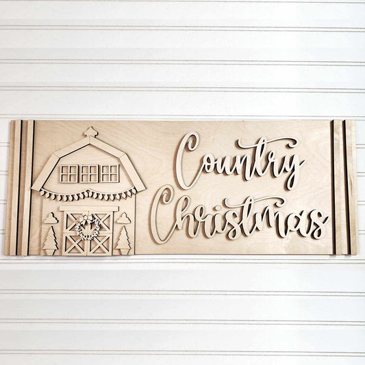 Christmas Tree Mantle Sign DIY Decor Kit