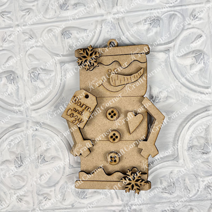 Snowman Ornaments - DIY holiday craft kit - Choice of 6