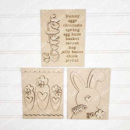 Easter Switchable Farmhouse Signs - DIY seasonal home decor craft kit - Choice of 3 - Set of 1