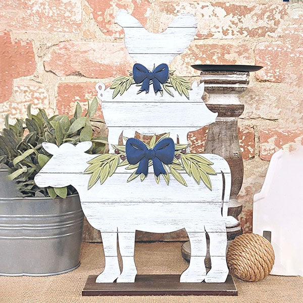 Farm Animal Stacker Shelf Sitter