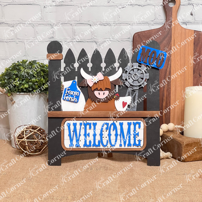 Garden Fence Classic Interchangeable Base – DIY home décor craft kit – Set of 1
