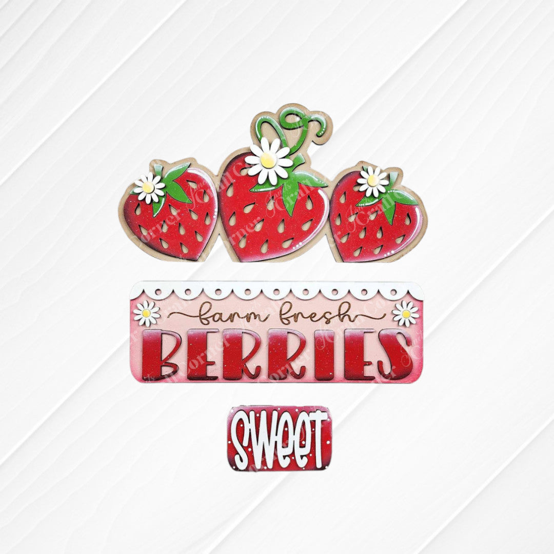 Fresh Berries Interchangeable Insert - Painted