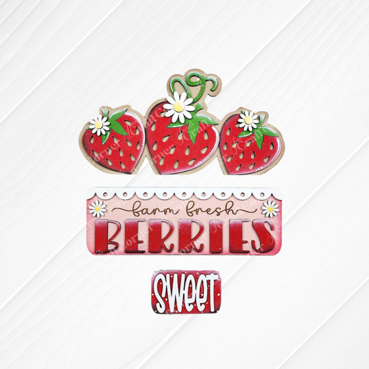 Fresh Berries Interchangeable Insert - Painted
