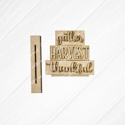 Thankful Decor Set - DIY home decor craft kit - Choice of 5