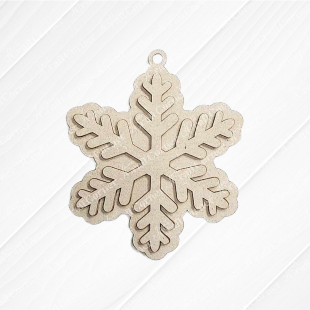 Janet's Craft Corner's Gingerbread Iced Cookie Ornaments DIY holiday craft kit (set of 6) is shown on a white, subtly textured background, perfect for creating your own festive decorations.