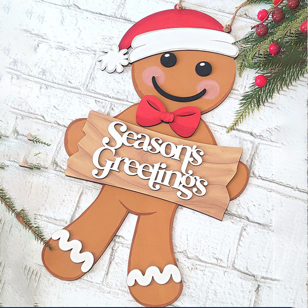 Gingerbread Boy Door Hanger