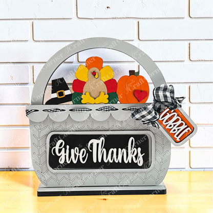 Basket Classic Interchangeable Base - DIY home decor craft kit - Set of 1