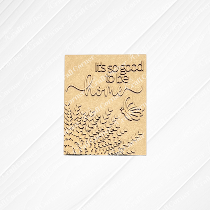 Janet's Craft Corner Lavender Switchable Farmhouse Sign is a DIY seasonal home decor craft kit with a natural, unfinished look—perfect for small spaces or tiered trays. Set of 1.