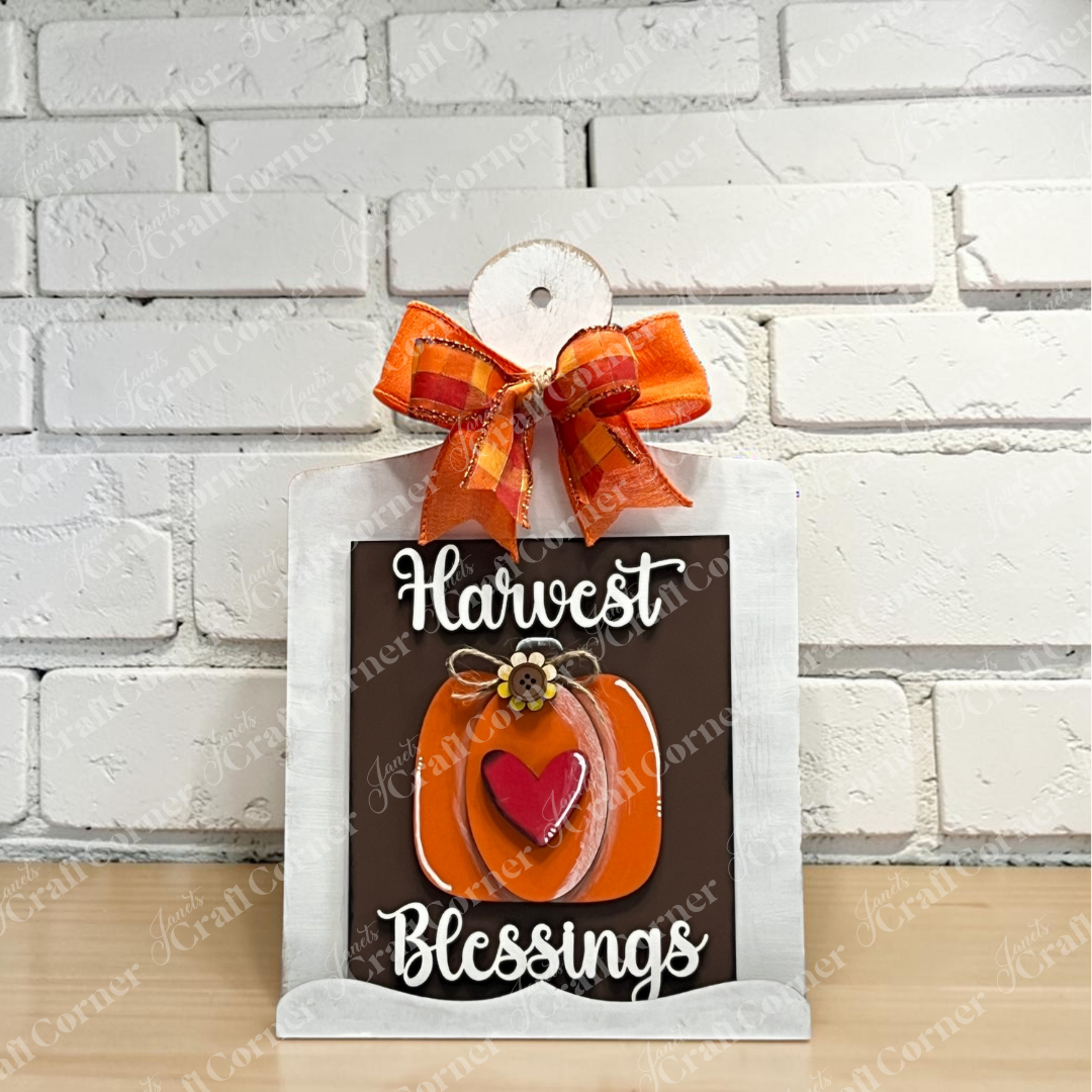 Harvest Blessings Switchable Farmhouse Sign Class