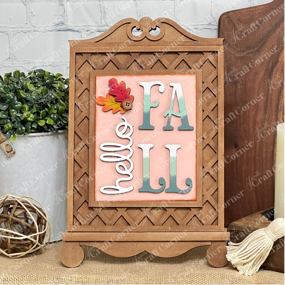 The Cottage Frame for Switchable Farmhouse Signs by Janet's Craft Corner is a DIY seasonal home decor craft kit. This set of 1 lets you create custom wall art for fall and more—perfect for decorating with ease all year round.