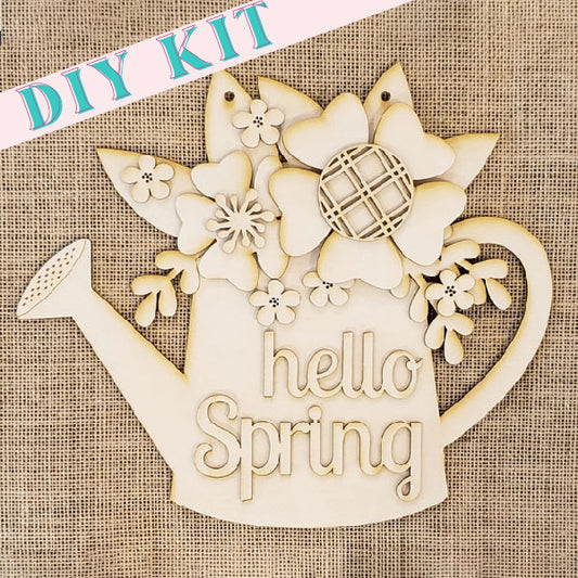 Hello Spring Watering Can