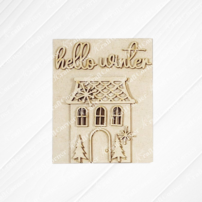 Winter Snowman Decor Set - DIY seasonal home decor craft kit - Choice of 5