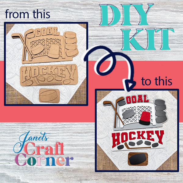 Hockey Interchangeable Insert | DIY home decor kit