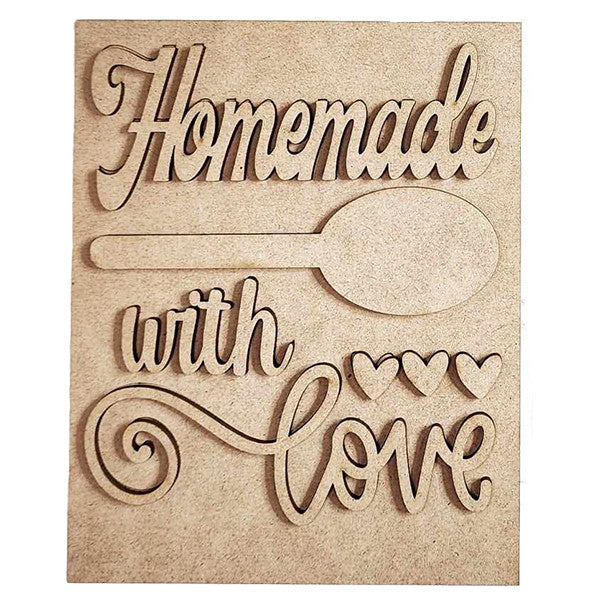 Homemade Kitchen Interchangeable Sign | DIY home decor craft kit