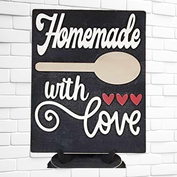 Homemade Kitchen Interchangeable Sign | DIY home decor craft kit