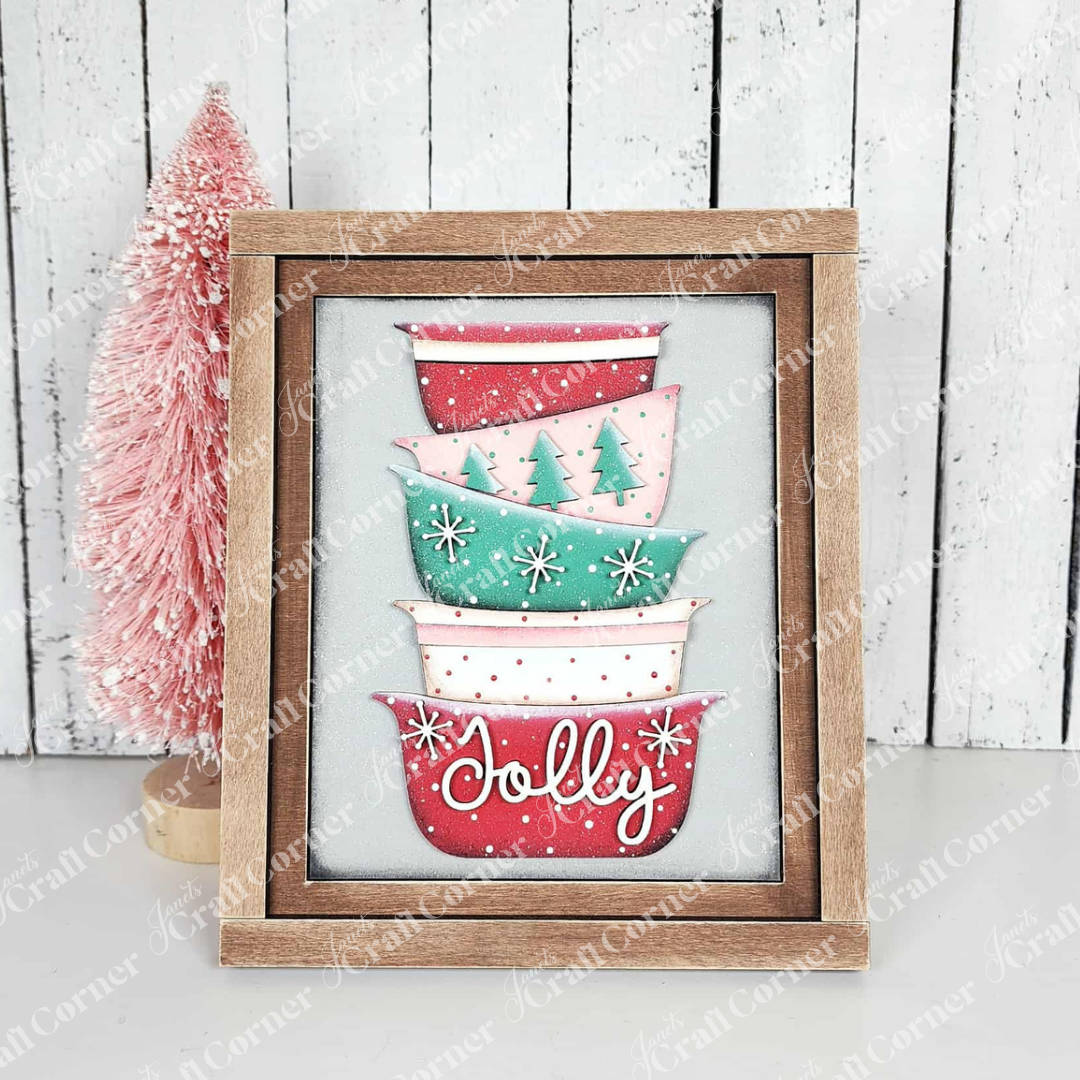 Christmas Baking Switchable Farmhouse Signs - DIY craft kit - Choice of 3