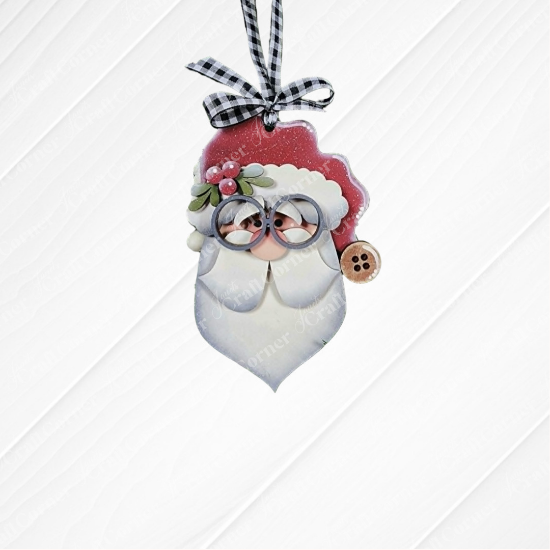 Jolly St. Nick Ornaments - DIY holiday craft kit - Choice of 3