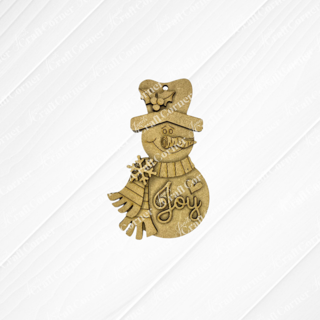 Sweet Winter Snowmen Ornaments - DIY holiday craft kit - Choice of 3