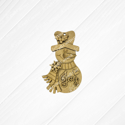 Sweet Winter Snowmen Ornaments - DIY holiday craft kit - Choice of 3