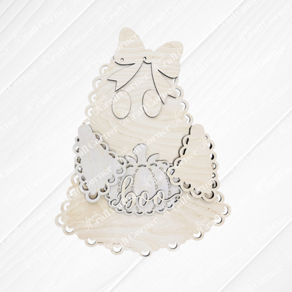 Lace Ghost Wall Hanger - DIY home decor craft kit - set of 1