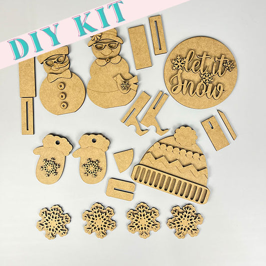 Let It Snow Tiered Tray Kit
