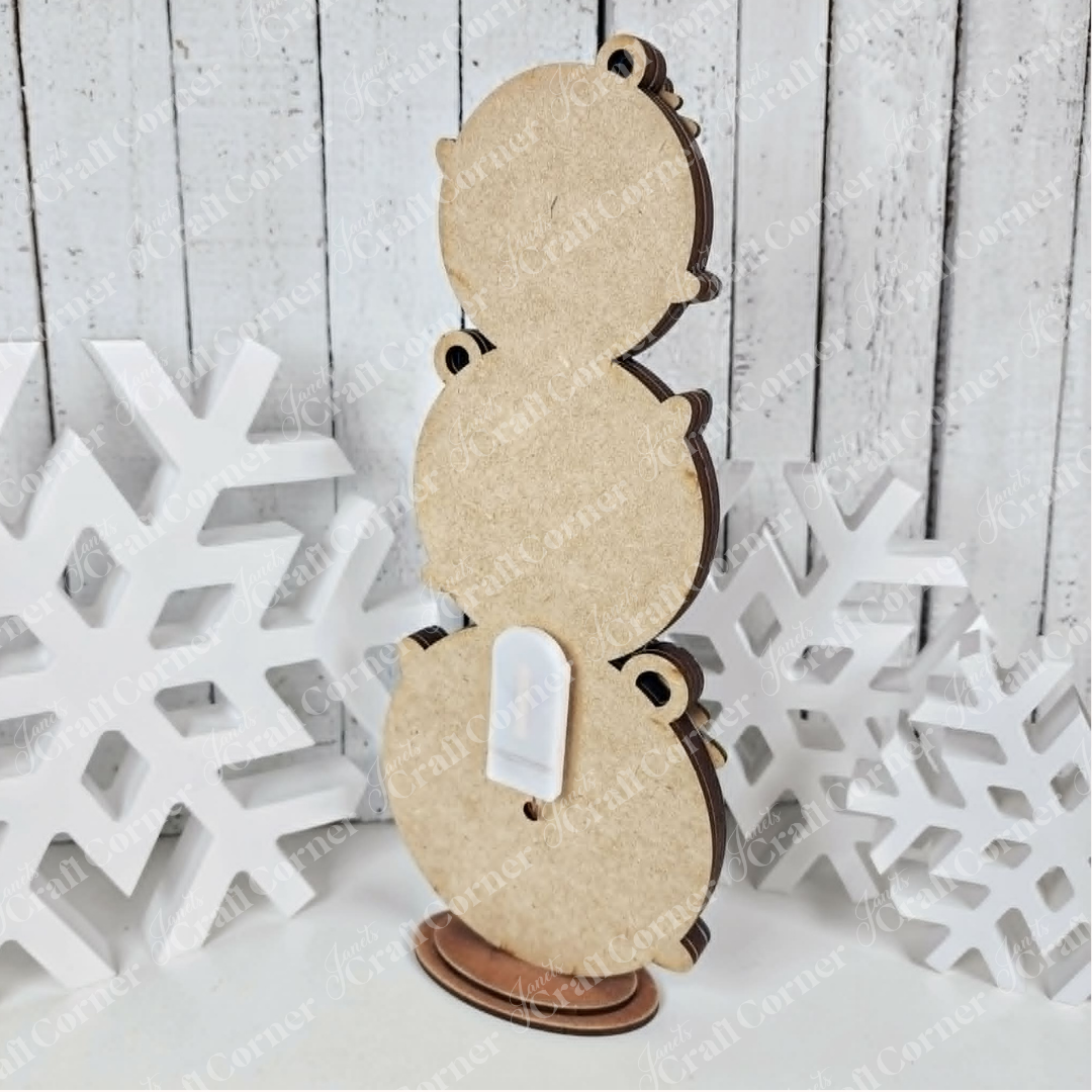 Lighted Jingle Bell Shelf Sitter - DIY seasonal home decor craft kit - set of 1