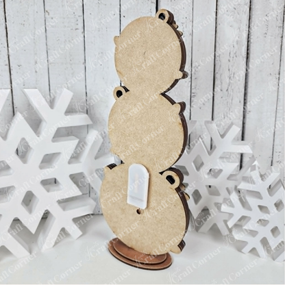 Lighted Jingle Bell Shelf Sitter - DIY seasonal home decor craft kit - set of 1
