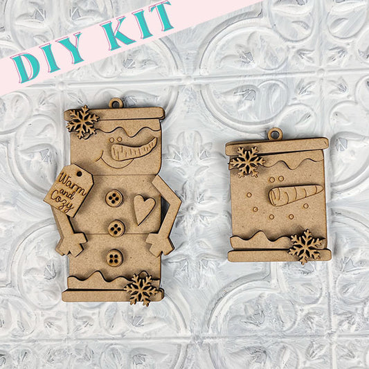 Marshmallow Snowman Ornaments | DIY Decoration Kits