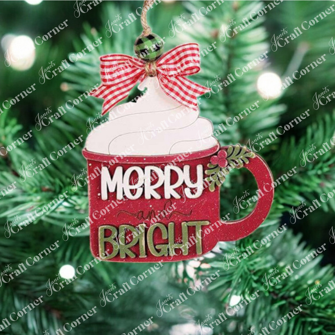 Country Christmas Ornaments - DIY holiday craft kits - Choice of 6