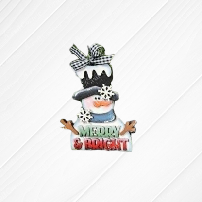 Sweet Winter Snowmen Ornaments - Painted