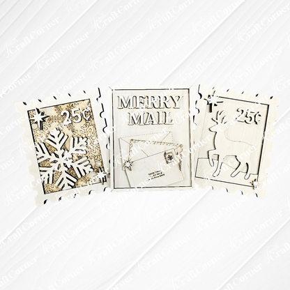 Merry Mail SwitchableFarmhouse Signs - DIY seasonal home decor craft kit - Choice of 3