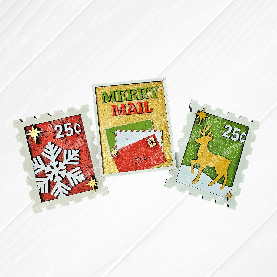 Merry Mail SwitchableFarmhouse Signs - DIY seasonal home decor craft kit - Choice of 3