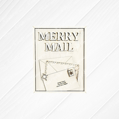 Merry Mail SwitchableFarmhouse Signs - DIY seasonal home decor craft kit - Choice of 3
