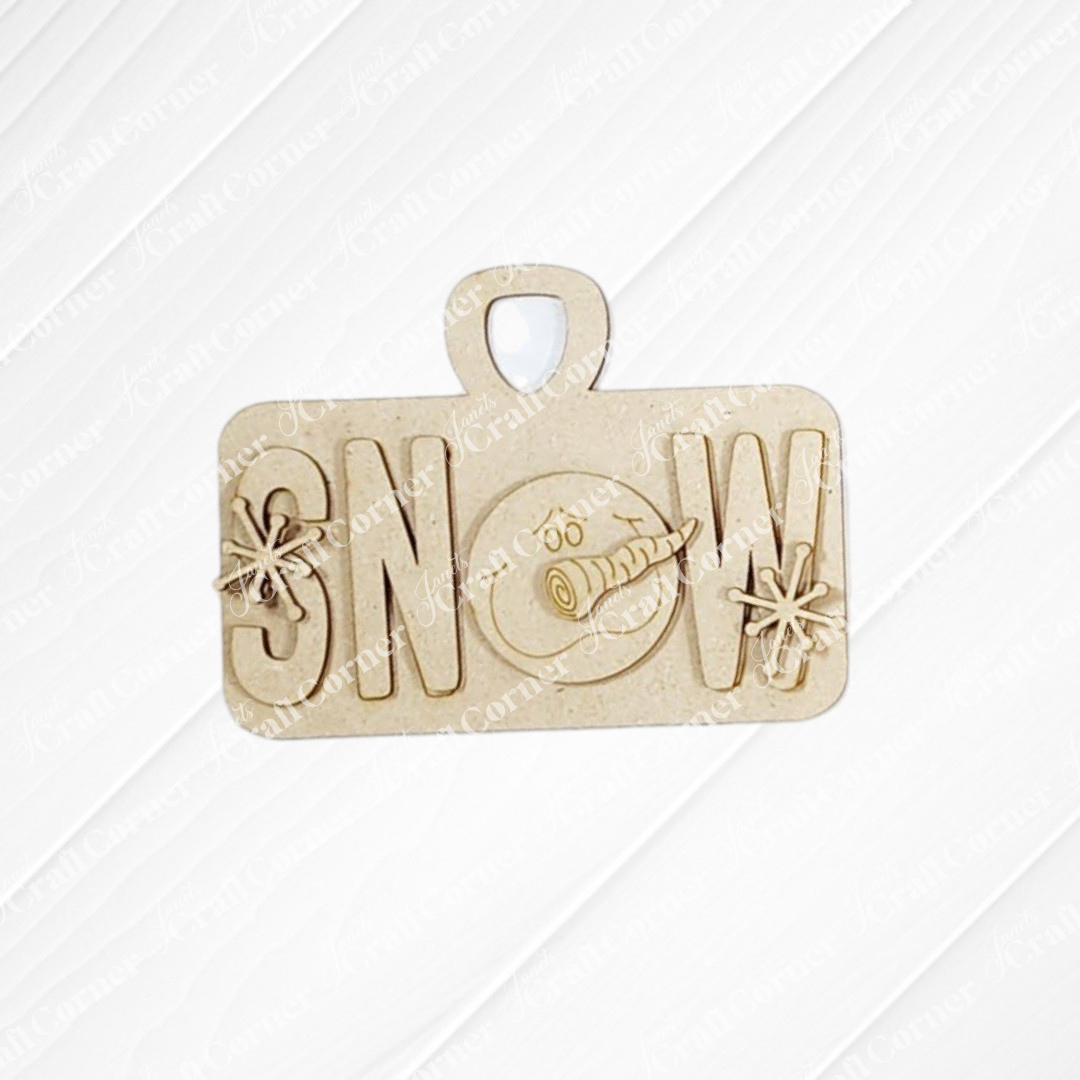 Winter Snowman Decor Set - DIY seasonal home decor craft kit - Choice of 5